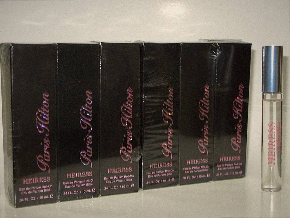 6 Paris Hilton HEIRESS Eau De Parfum Rollerball 0.34 oz / 10ml NIB Roll On