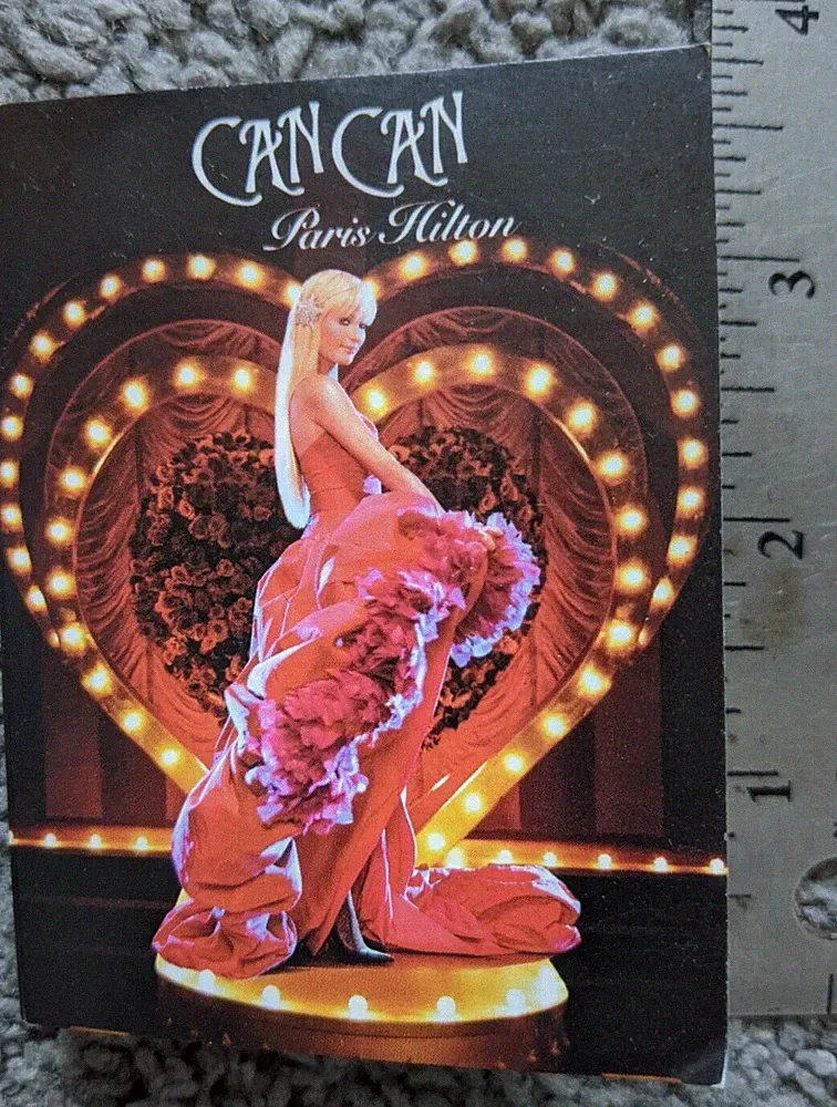 NEW PARIS HILTON PERFUME CAN-CAN .34oz TESTER SPRAY W/ CARD PROMO
