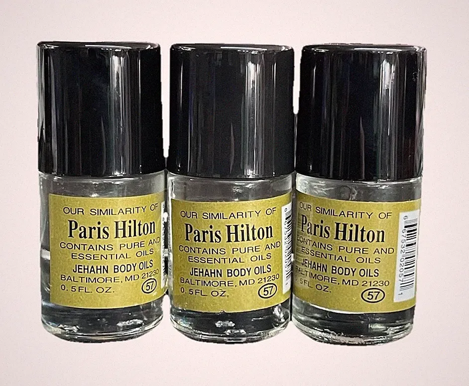 Paris Hilton Body Oils CLEAR 3 Bottle x 1/2 oz Each Bottle